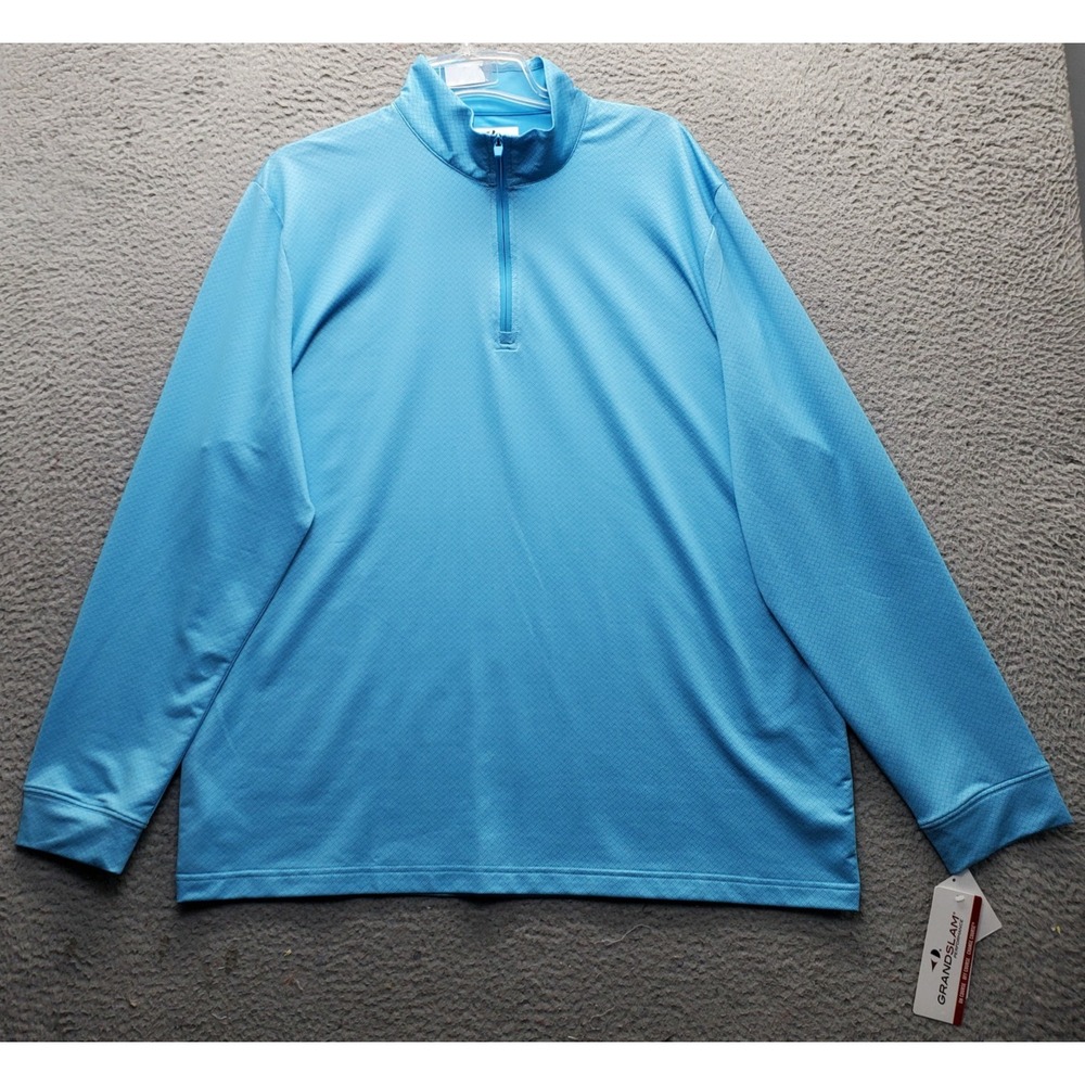 Grand Slam Golf 1/4 Zip Pullover Mens XXL Multi Stretch Performance Easy Care